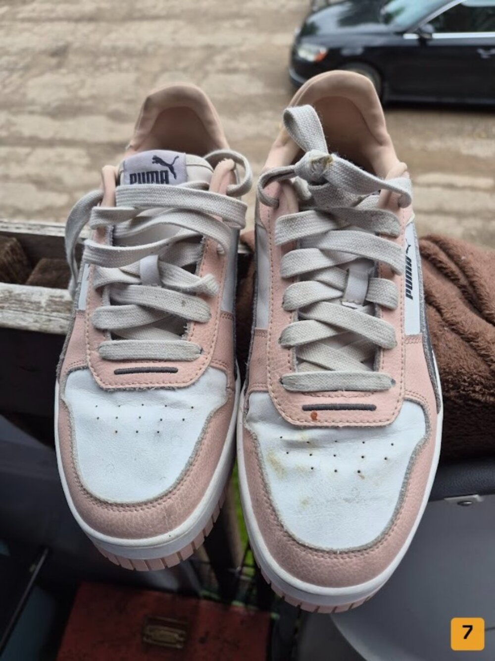 Puma Low-top Sneakers Size US Women's 9 Pink/White